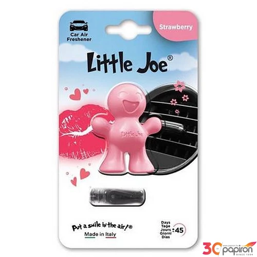 Autóillatosító szellőzőrácsra LITTLE JOE Strawberry" s.rózsaszín