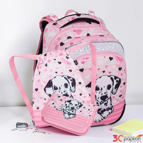 Bagmaster iskolatáska szett 26 Beta 24 A dalmata kutyás táska,tolltartó,tornazsák