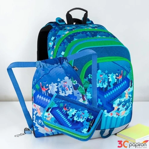 Bagmaster  Iskolatáska szett ALFA 21 B táska tolltartó tornazsák 25'