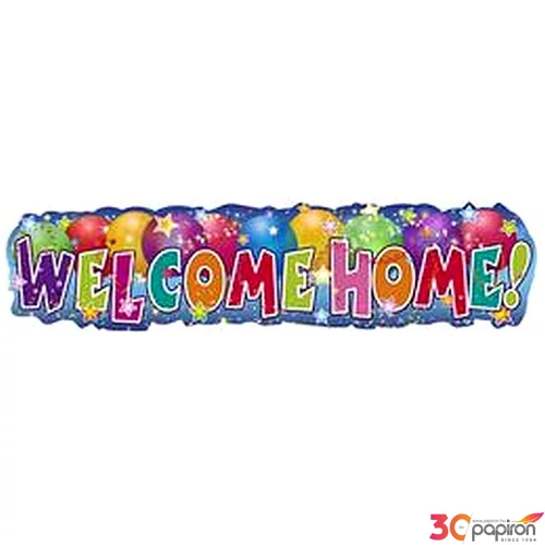 party Banner Welcome home 90x22