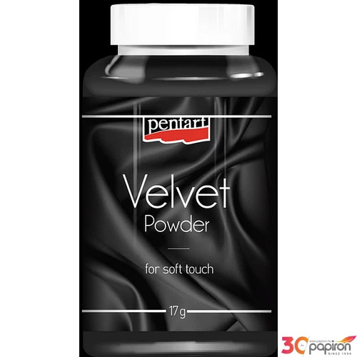Bársonypor Pentart 17g fekete