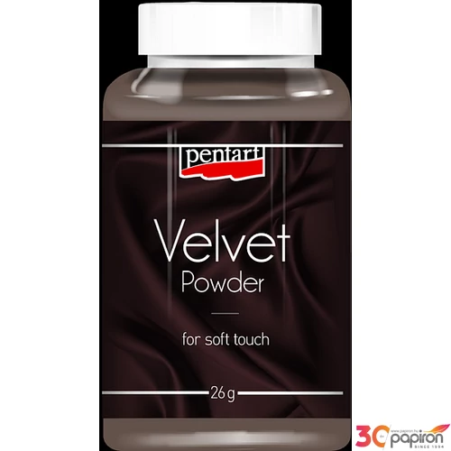 Bársonypor Pentart 26g földbarna