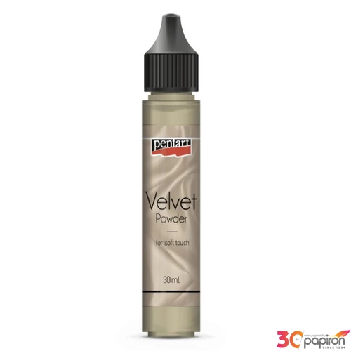 Bársonypor Pentart 30ml bézs