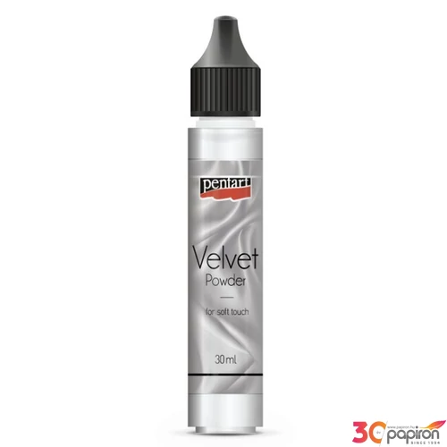 Bársonypor Pentart 30ml fehér