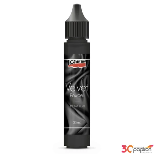 Bársonypor Pentart 30ml fekete