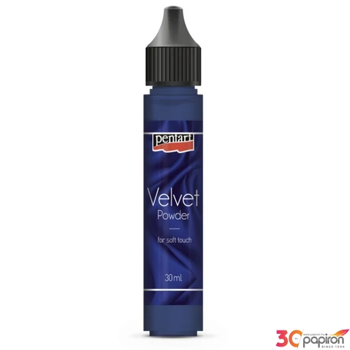 Bársonypor Pentart 30ml királykék