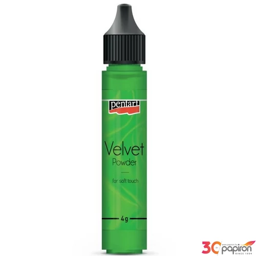 Bársonypor Pentart 4gr. világoszöld
