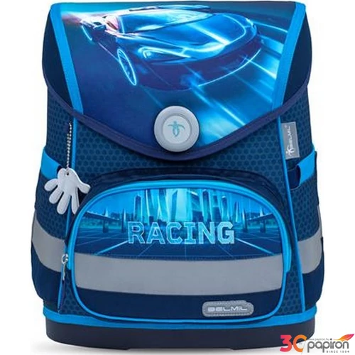 Belmil iskolatáska Compact Racing Blue Neon