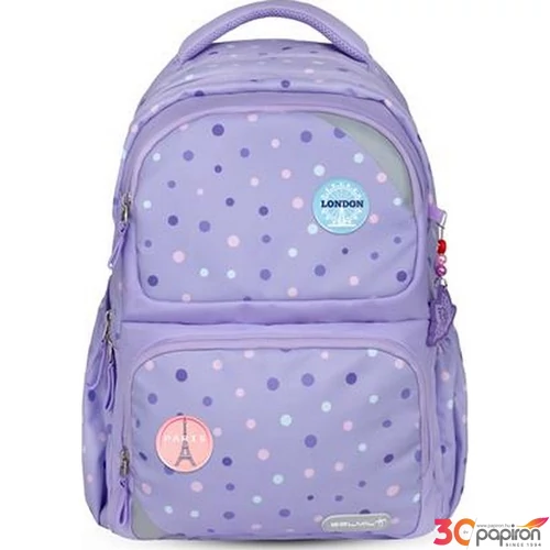 Belmil iskolatáska Maxi Pack Purple Dots