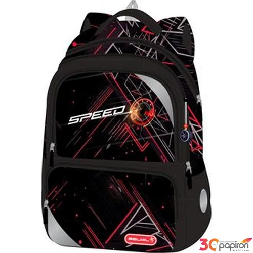 Belmil iskolatáska Maxi Packspecial T-Speed Red Car