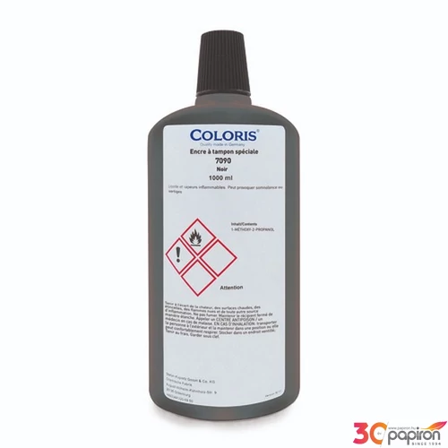 Bélyegzőfesték Coloris R 9 fekete 1000ml 04320501