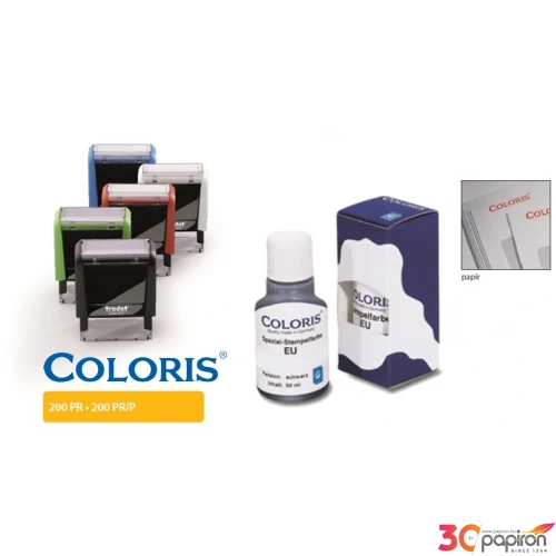 Bélyegzőfesték STK Coloris 200PR 250ml gyosan száradó olaj nélküli irodai, kreatív használatra