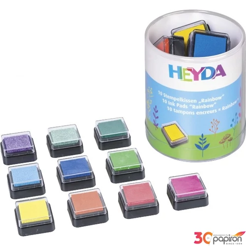 Bélyegzőpárna Heyda 10 szín szivárvány 1DB/ÁR