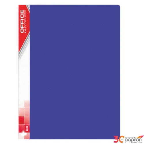 Bemutató mappa A4 PP 30 zseb kék Office Products