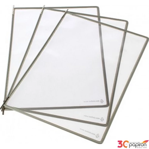 Bemutatótábla A4 Tarifold szürke 10db/dob