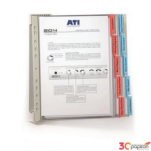 Bemutatótábla tartó fali 10db bemutatótáblával DURABLE FUNCTION WALL 10 vegyes szín