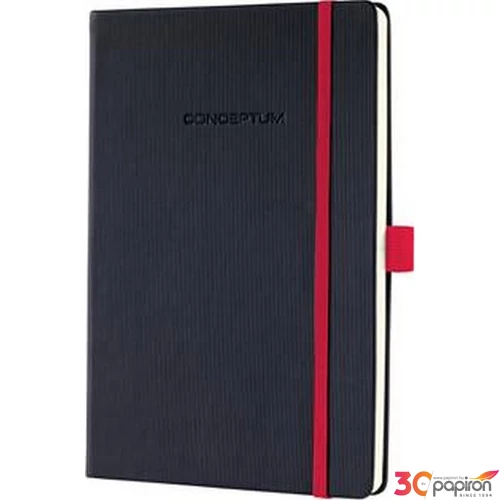Beíró exkluzív A5 vonal. SIGEL Conceptum Red Edition 97lap fekete/piros Irodai papíráru SIGEL CO663