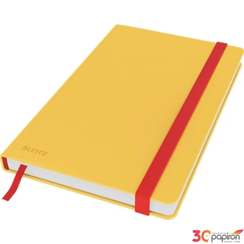 Beírókönyv A/5 kockás Leitz keményfedeles, 80lap melegsárga Cosy Soft Touch