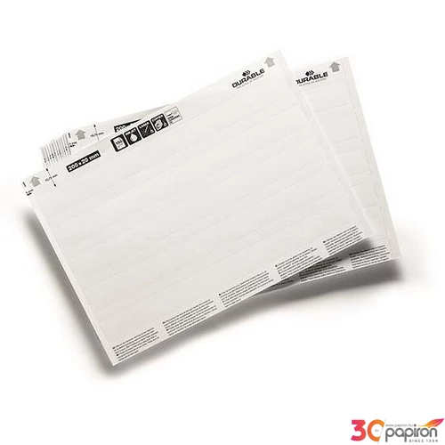 Betétlap 200x27mm DURABLE fehér 