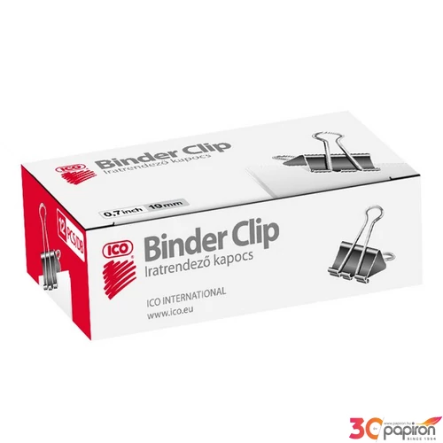 Bindercsipesz 19mm ICO 12db-os