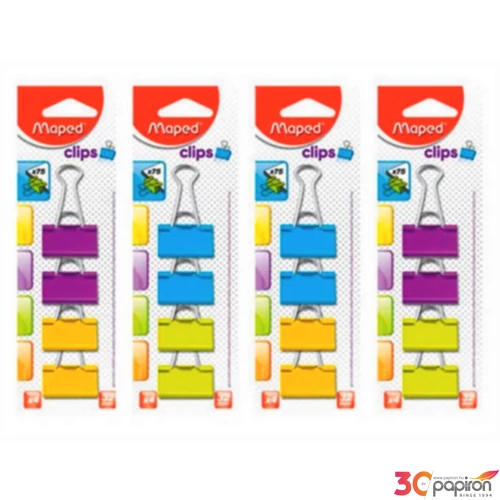 Bindercsipesz 32mm Maped színes 4db-os Irodai kiegészítők MAPED 036100