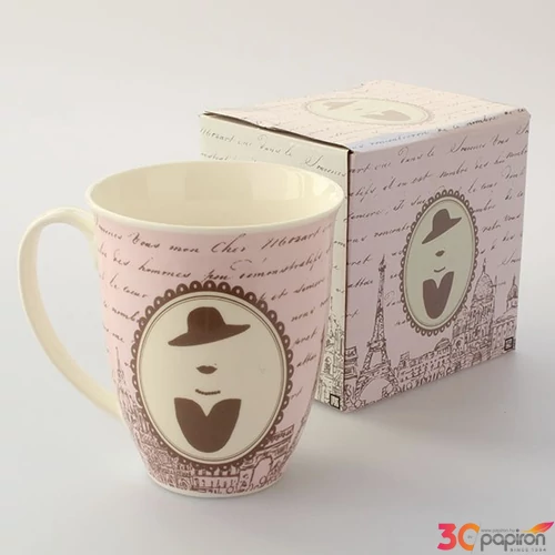 Bögre dobozban kalapos Casa de Engel Porcelán