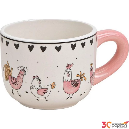 Bögre porcelán 20' 15x8x11cm 500ml