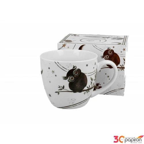 Bögre kerámia 460ml baglyos