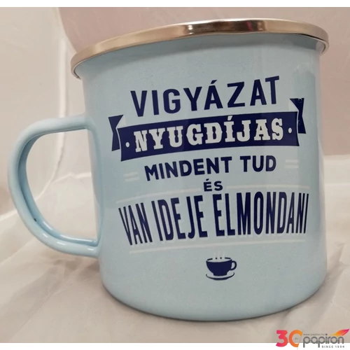 Bögre nyugdíjas Névre szóló bögre