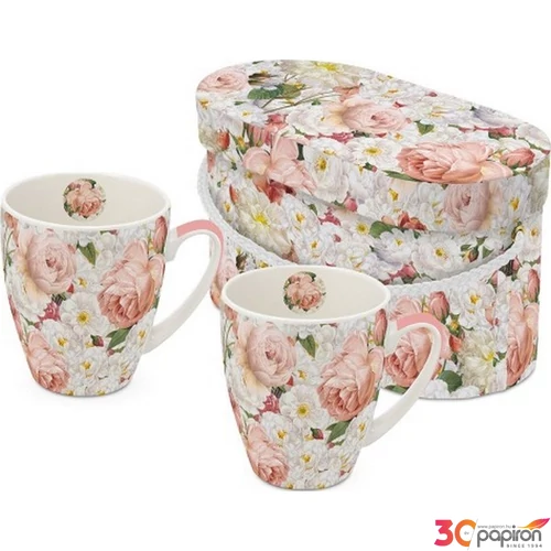 Bögre porcelán 0,35l dobozban 2db-os, Armonia