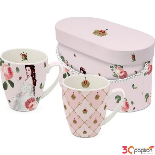 Bögre porcelán 0,35l dobozban, 2db-os, Sisi and Vienna