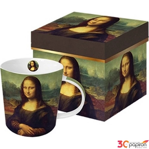 Bögre porcelán 0,35l dobozban, Mona Lisa