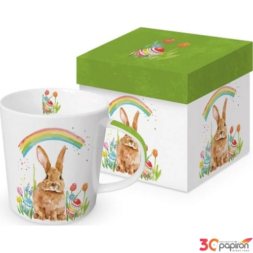 Bögre porcelán 0,35l dobozban, Rainbow Rabbit