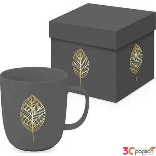 Bögre porcelán 0,35l dobozban,Pure Gold Leaves