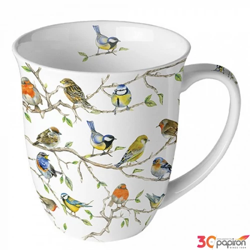 Bögre porcelán Ambiante Butterfly Collection 4dl porcelánbögre
