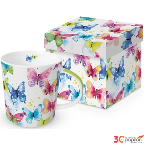 Bögre porcelán 0,4l dobozban, Butterfly Phantasy