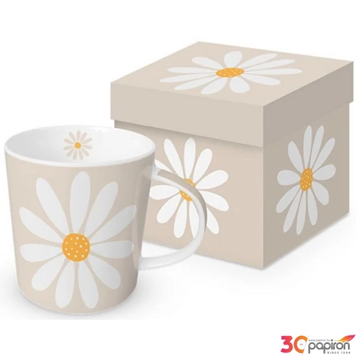 Bögre porcelán 0,4l dobozban, Happy Flower