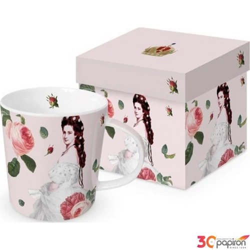Bögre porcelán 0,4l dobozban, Sisi 