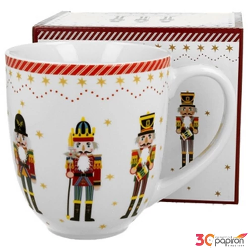 Bögre porcelán 1000ml dobozban, Christmas Nutcracker
