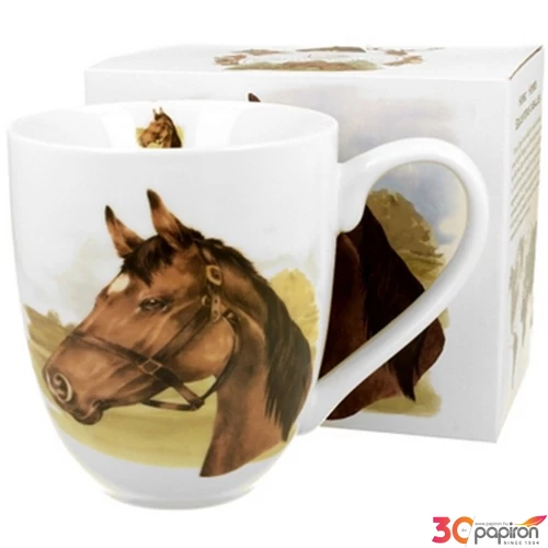 Bögre porcelán 1000ml dobozban, Horse Portrait