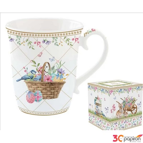 Bögre Porcelán 2,75dl Sping Bloom dobozban