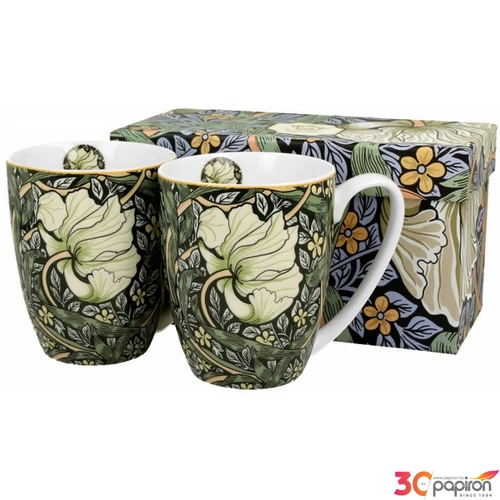 Bögre porcelán 2db William Morris Pimpernel