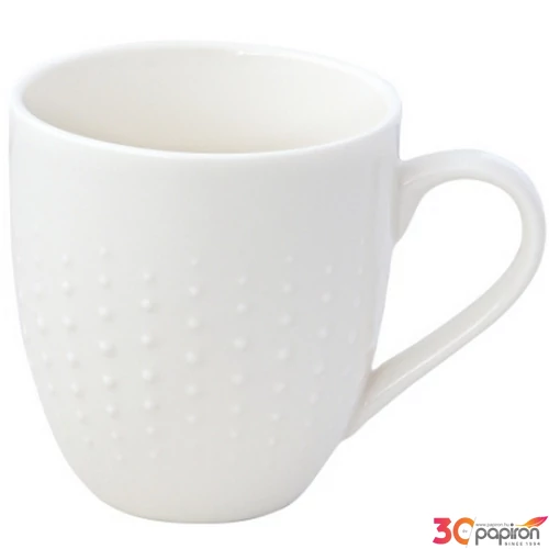 Bögre Porcelán 3,2dl Drops White dobozban