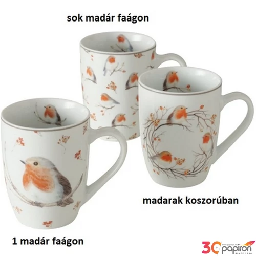 Bögre porcelán 330ml Ruby 