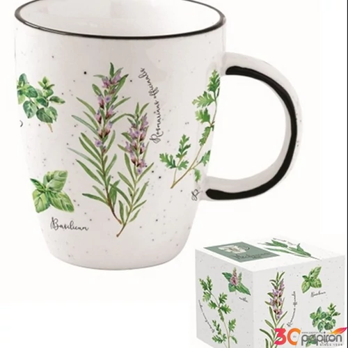 Bögre Porcelán 3,5dl Herbarium dobozban