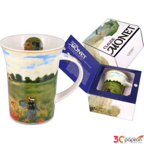 Bögre porcelán 350ml Monet:Pipacsmező