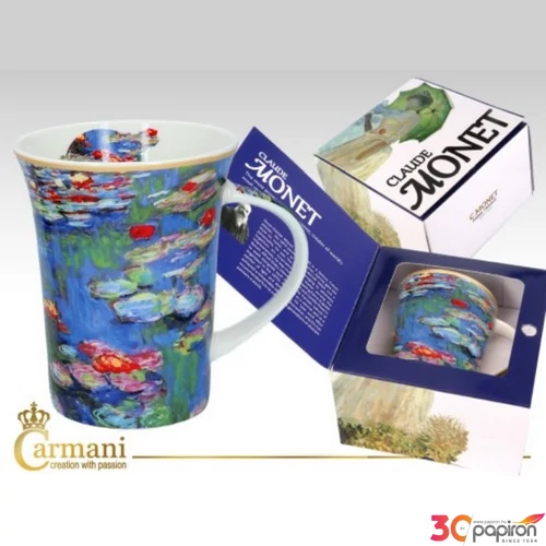 Bögre porcelán 350ml Monet:Vízililiom