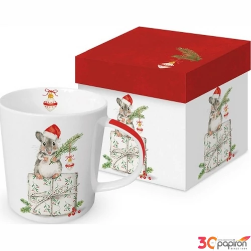 Bögre porcelán 3,5dl Christmas Fridolin dobozban