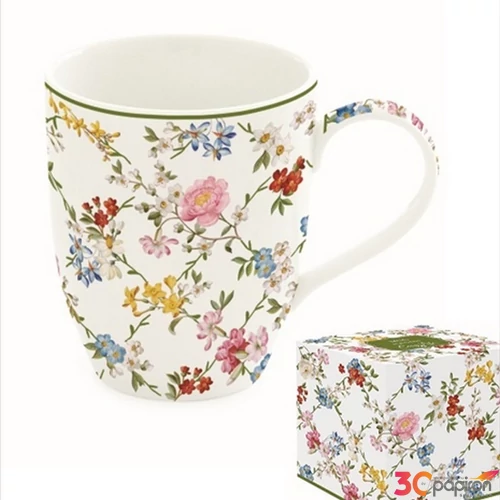 Bögre Porcelán 3,5dl Garden Dreams dobozban