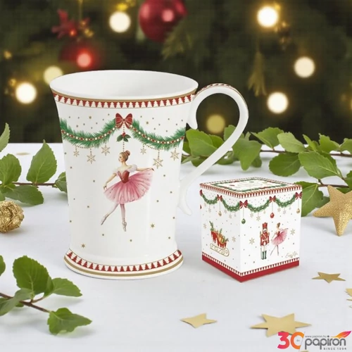 Bögre porcelán 3dl Magie de Noel dobozban